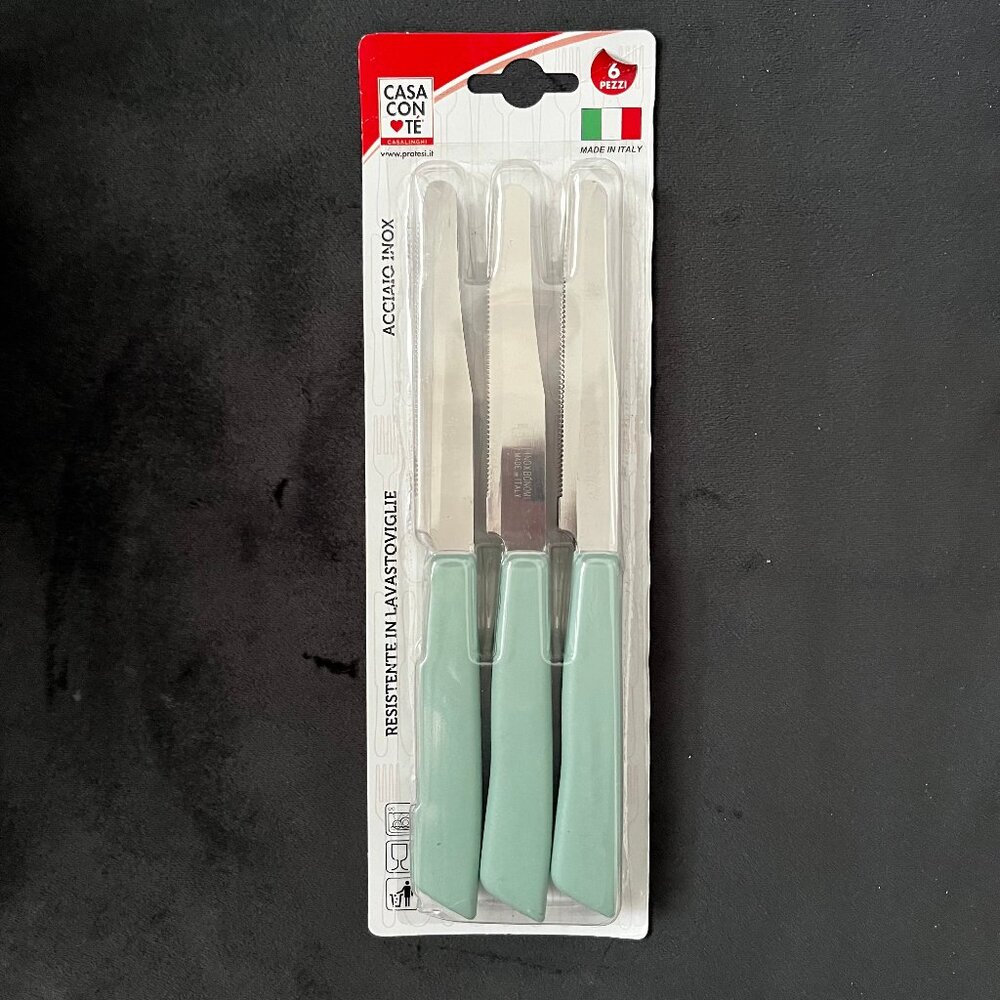 Italian Nonna GreenTable Knives